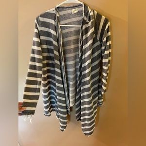 Navy and white cardigan!